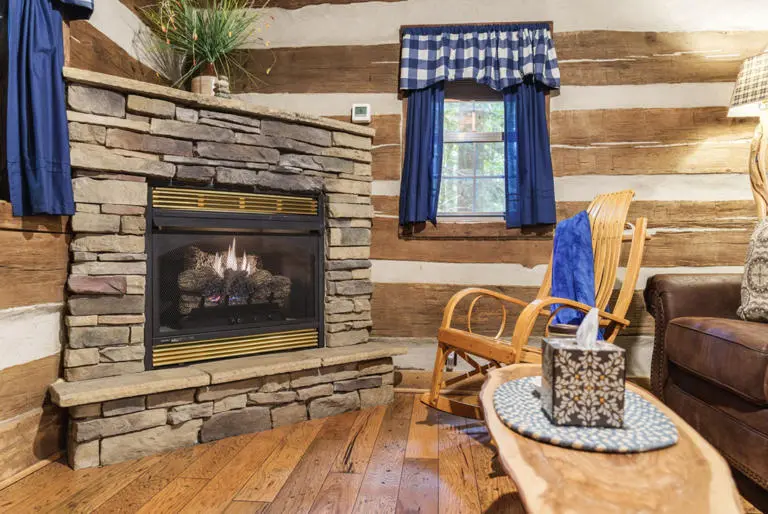 Blue Log Cabin 1F6Be